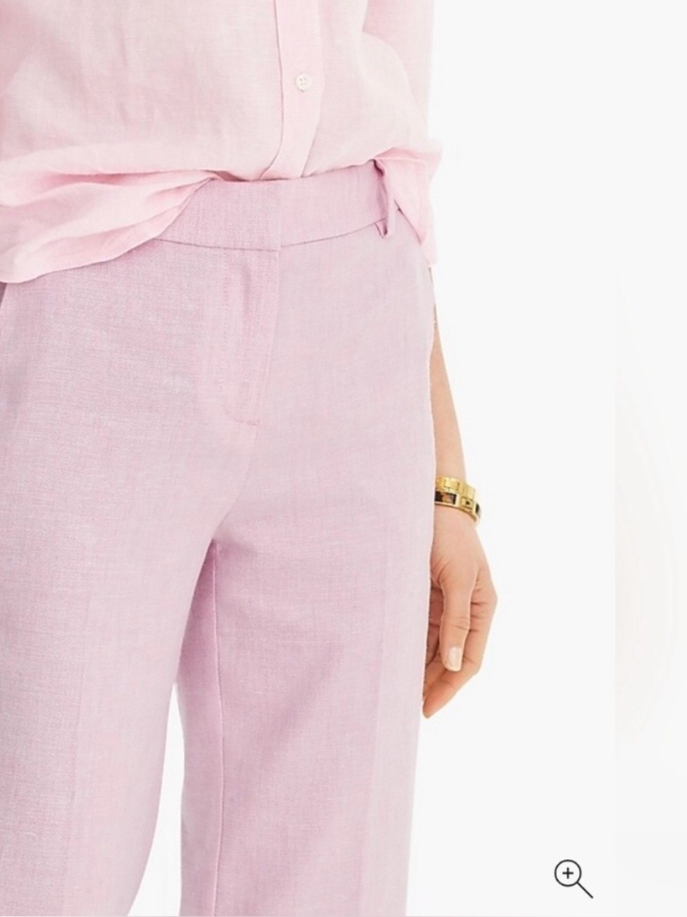 J. Crew Peyton stretch linen pants pale orchid NWT